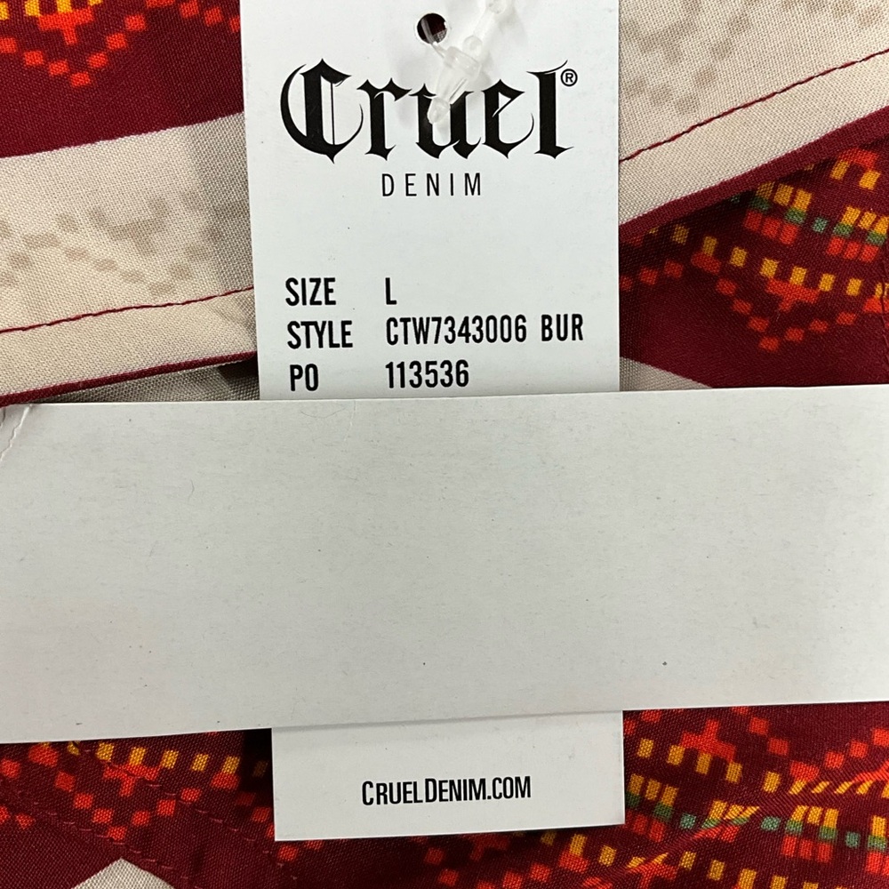 Cruel Girl Long Sleeve Button Down - Picture 4 of 4